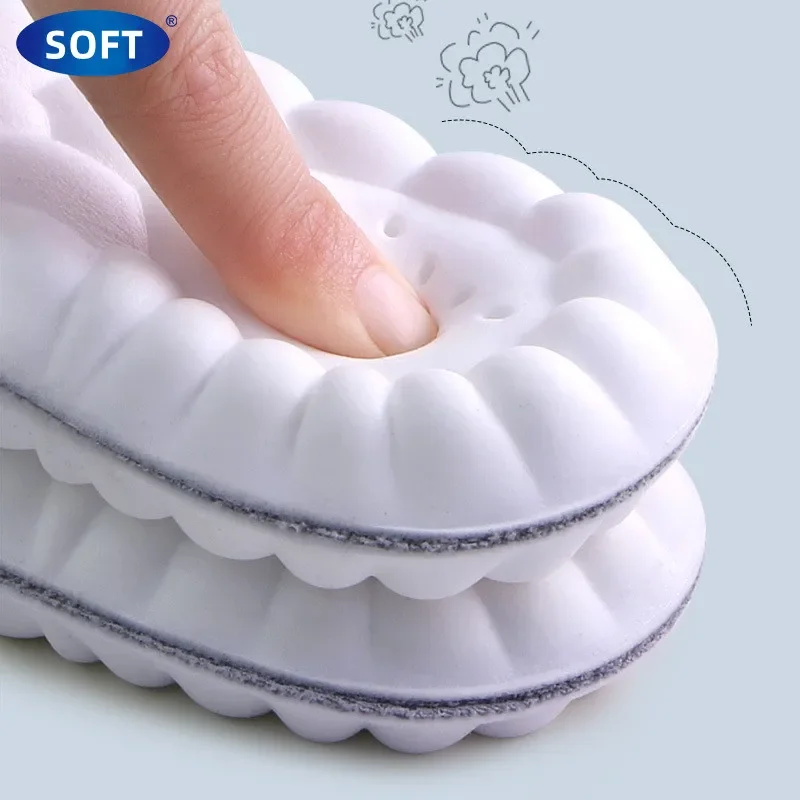 Мягкие латексные стельки для ног, силиконовые спортивные противоскользящие стельки для бега, обуви для мужчин и женщин