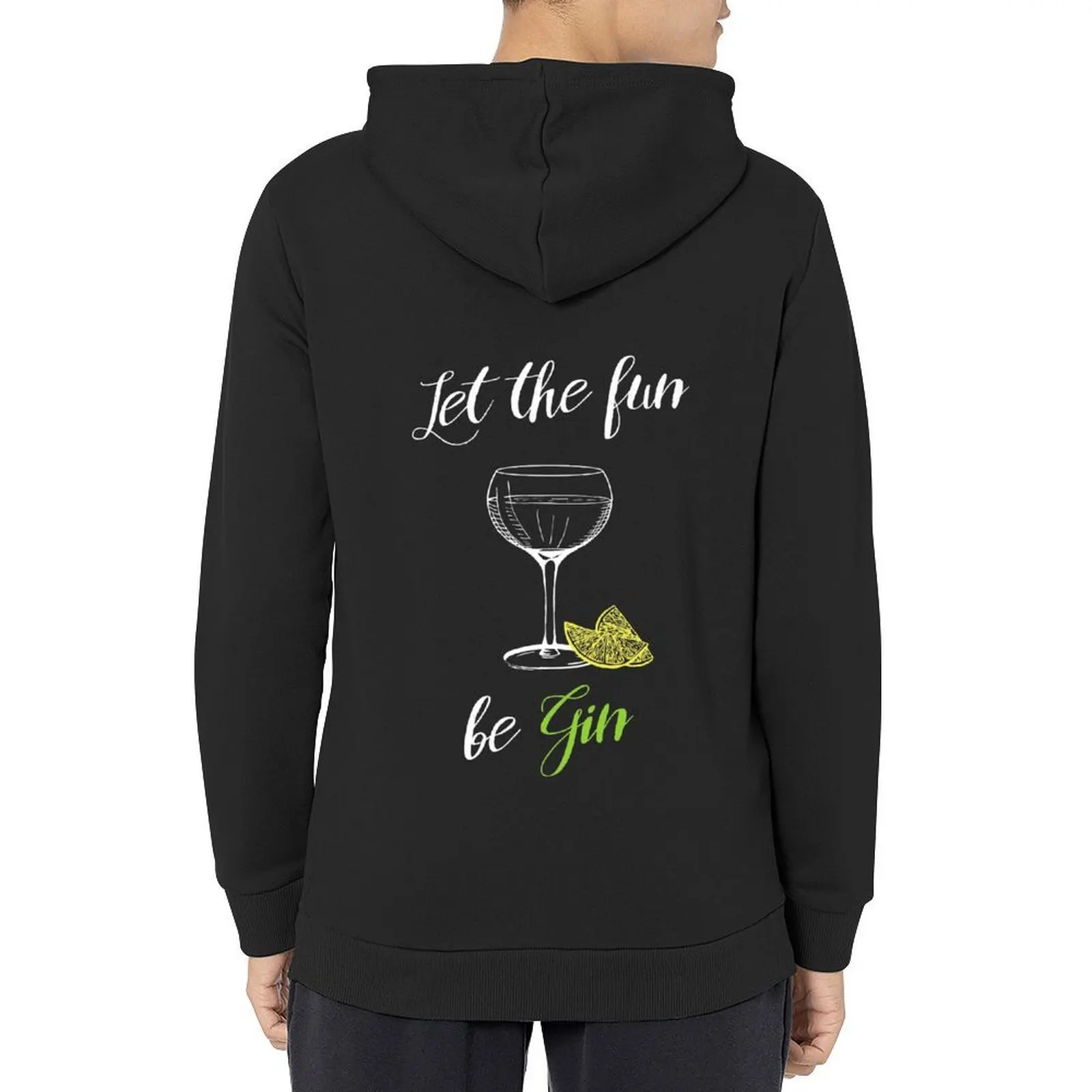 

Let the fun be Gin Hoodie men clothing mens clothing autumn men's coat graphic hoodie