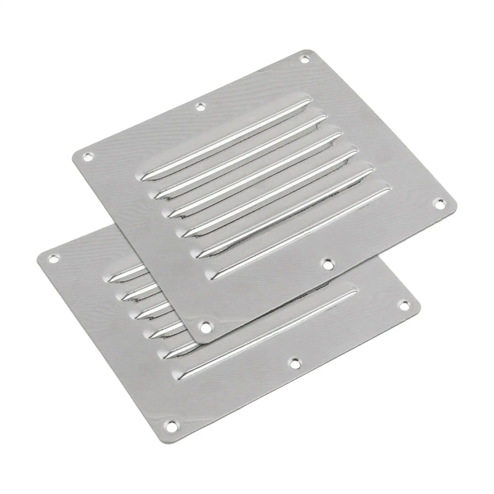 2x Ventilation Grille Boat Cabin Vents Panel Stainless Steel Vent Hood Boat Ventilation Louver for Boats Rvs Campers Yacht Parts