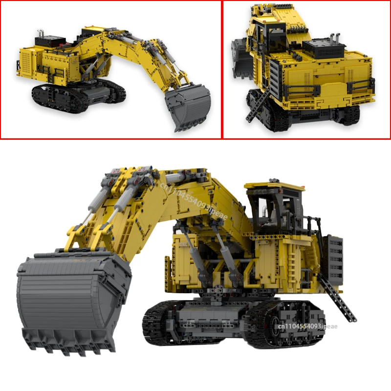 

Индивидуальный экскаватор MOC 6020b, горный экскаватор, грузовик, строительный блок, модель DIY, собранный кирпич, обучающая креативная игрушка, подарок для детей