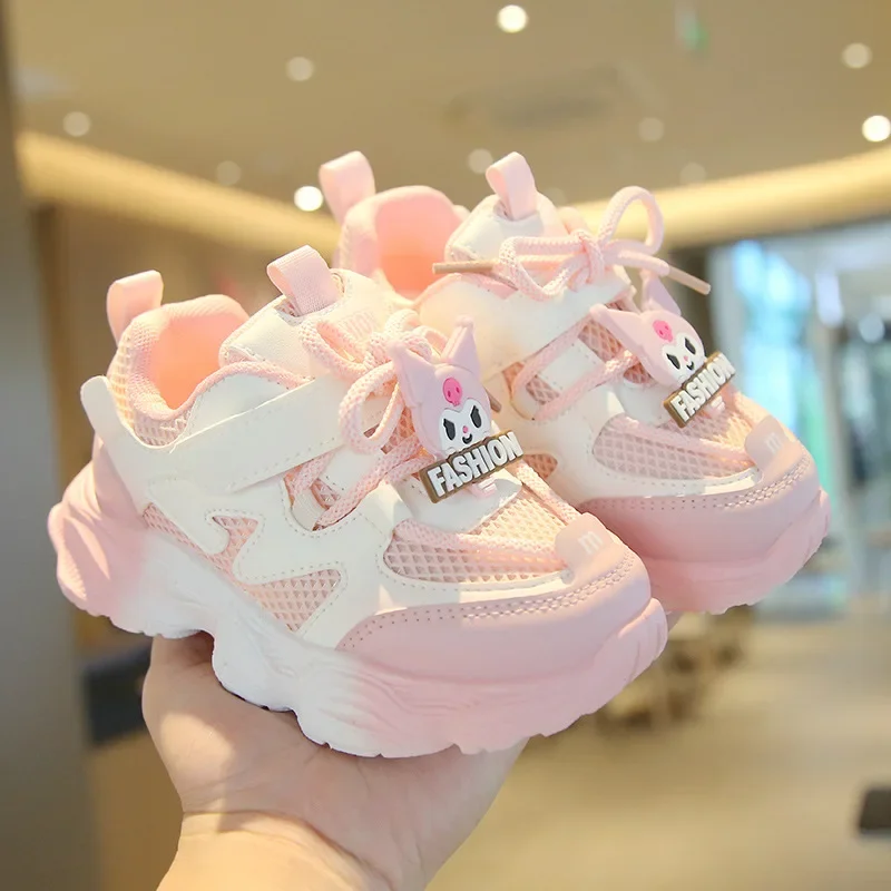 

Kid Shoe Children Sport Shoes Cute Cartoon Gradient Mesh Breathable Outdoor Sneakers Girls Running Shoes Non Slip Soft Sole Boy