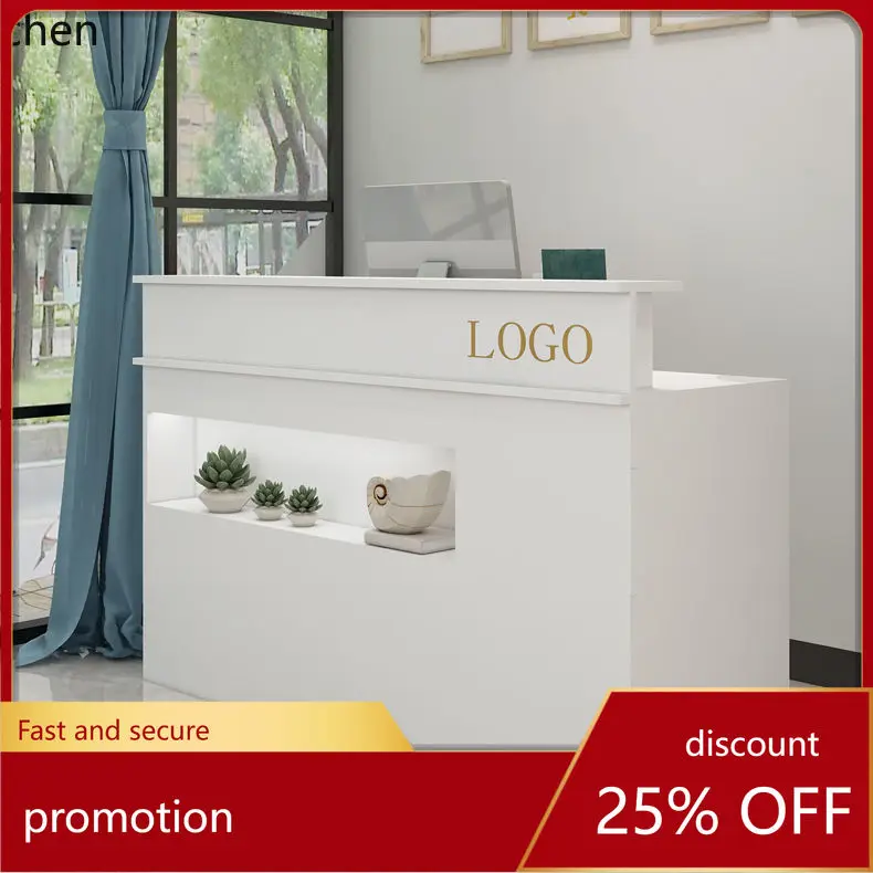 HXL Simple Cashier Counter Clothing Barber Shop Bar Counter Supermarket Reception Desk