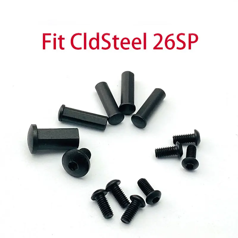 Conjunto completo de parafusos de eixo de aço inoxidável para facas CldSteel 26SP, parafuso de fixação, clipe traseiro