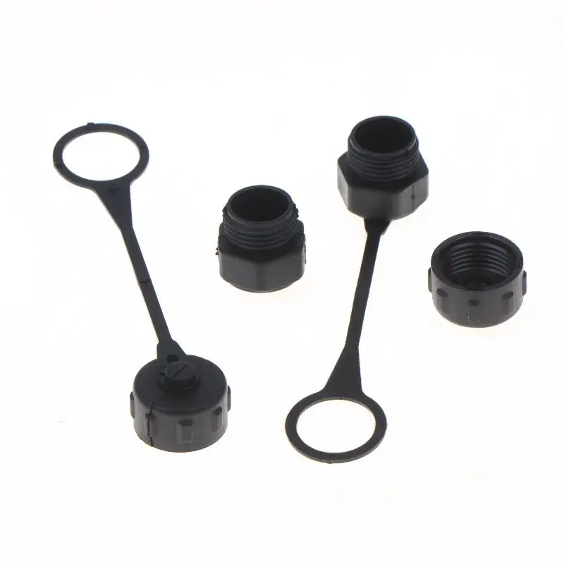 M12 Connector Protective Cover, Dustproof Male Female Dust Cap with Anti-loss Lanyard, 5/10Pcs for New Energy Equipment Wiring