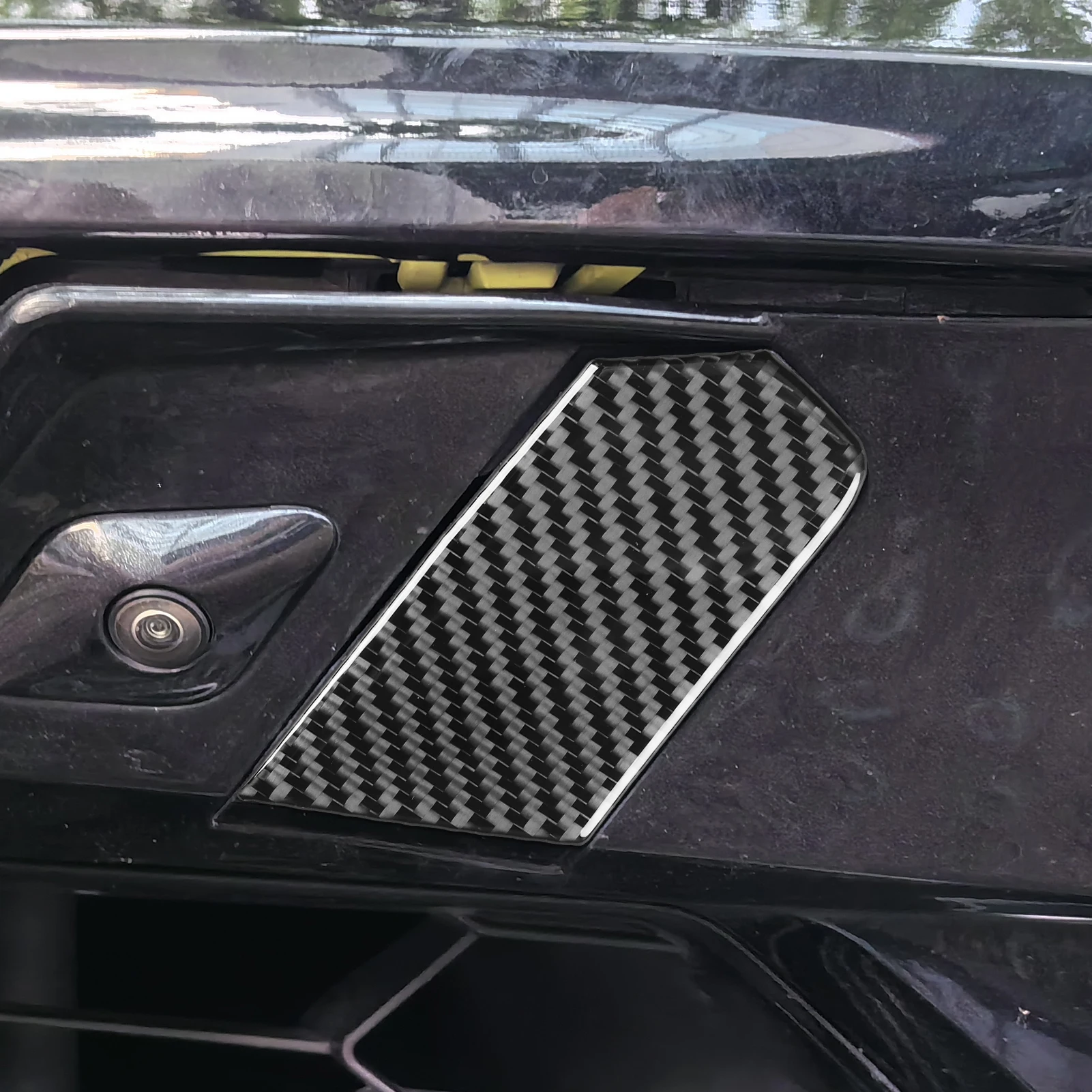 Für Chevrolet Corvette C8 Z51 Z06 2020-2023 Auto Zubehör Carbon Vorne Hinten Anhänger Hitch Panel Abdeckung Dekoration aufkleber