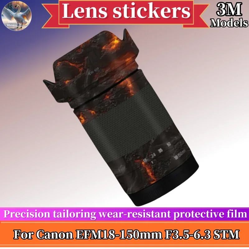 

EFM18150 skins For Canon EFM18-150mm F3.5-6.3 STM Lens stickers,protective film,Precision tailoring wear-resistan