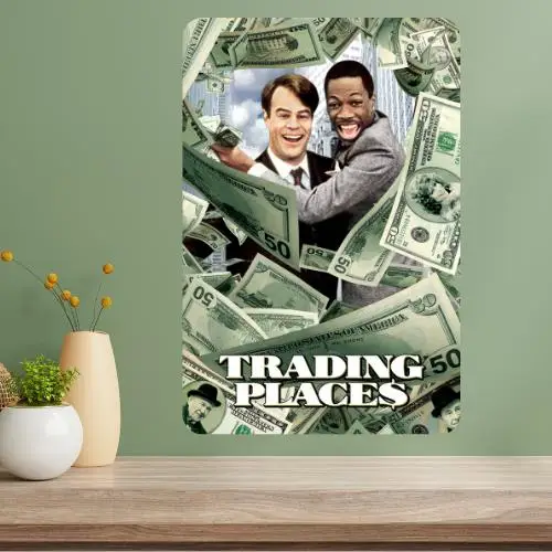 Trading Places Classic Movie Metal Poster Sign