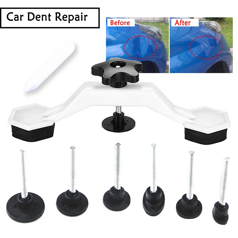 Универсальный Набор для ремонта вмятин на кузове автомобиля, съемник клея, вытягивающие вкладки, набор для ремонта, присоска без покраски, съемник моста для вмятин для автомобиля