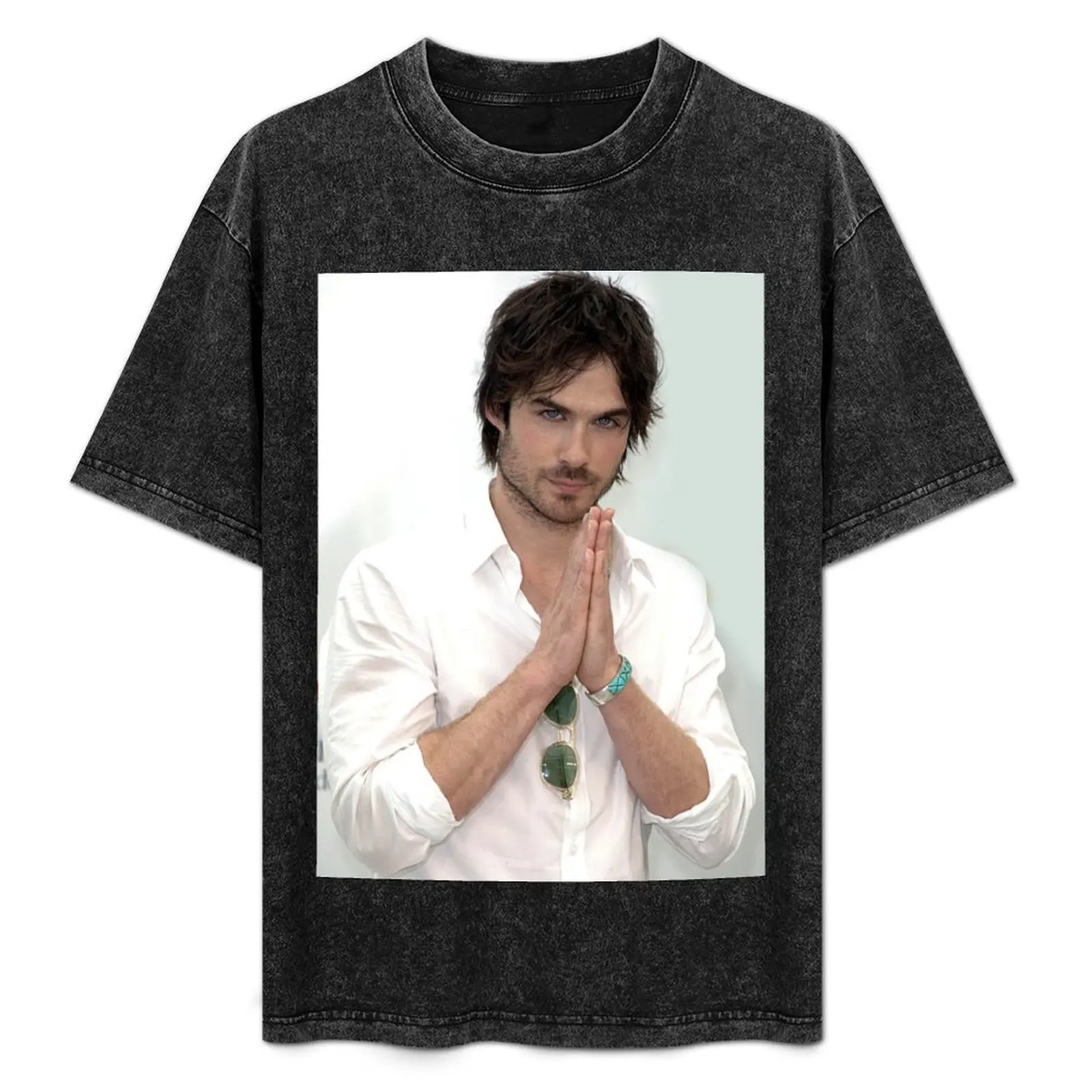 Ian Somerhalder Damon Salvatore T-Shirt summer clothes tees men clothings