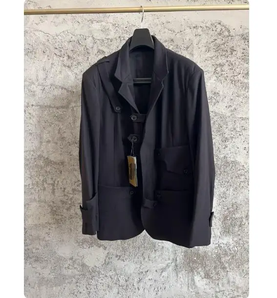 YAMAMOTO Discrete Patterned Buttoned Casual Jacket for Customized Knight Uniform in Various Sizes - Formal Suit
