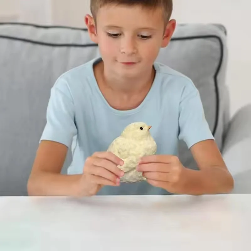 Brinquedo de Silicone em Formato de Galinha DIY Artesanal para Alívio do Estresse, Engraçado, para Apertar e Descomprimir, Presente Divertido para Crianças e Adultos, para Mesa