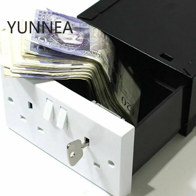 Safe British Wall Hidden Socket Money Box Household Hidden Storage Tool  Secret Stash Security Cash Safe Money Box Hidden Money