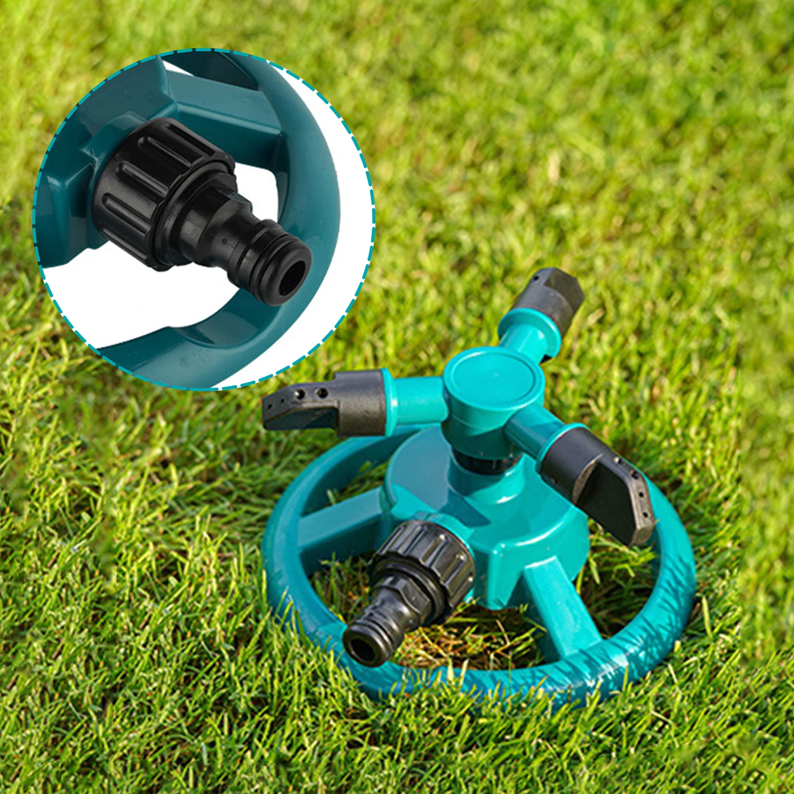 Sprinkler Nozzle 360 Degree Automatic Rotating Water Spray Garden Lawn Automatic Sprinkler Garden Watering Irrigation Supplies