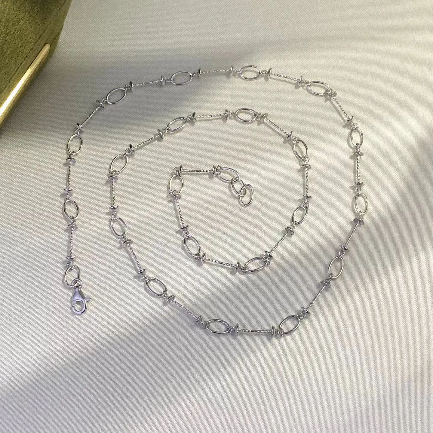 

S925 Sterling Silver Necklace Findings Jewelry Base Settings Mountings Parts Mounts for 7-10mm Pearls Stones