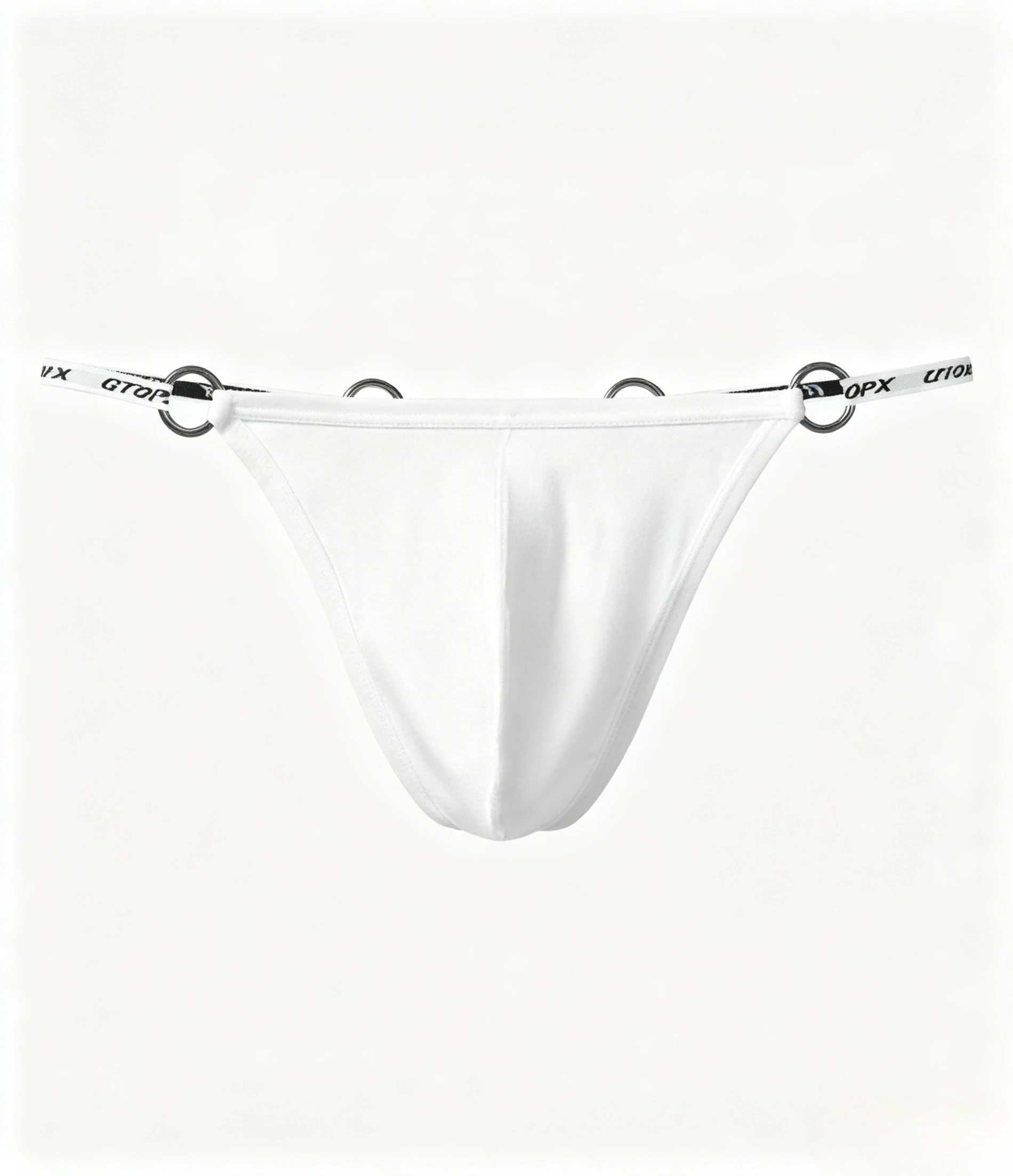 Men's Harness Thong With Metal Buckles Low Waist Butt Lifting U Pouch Sexy One Piece Suspender Underwear European American Style