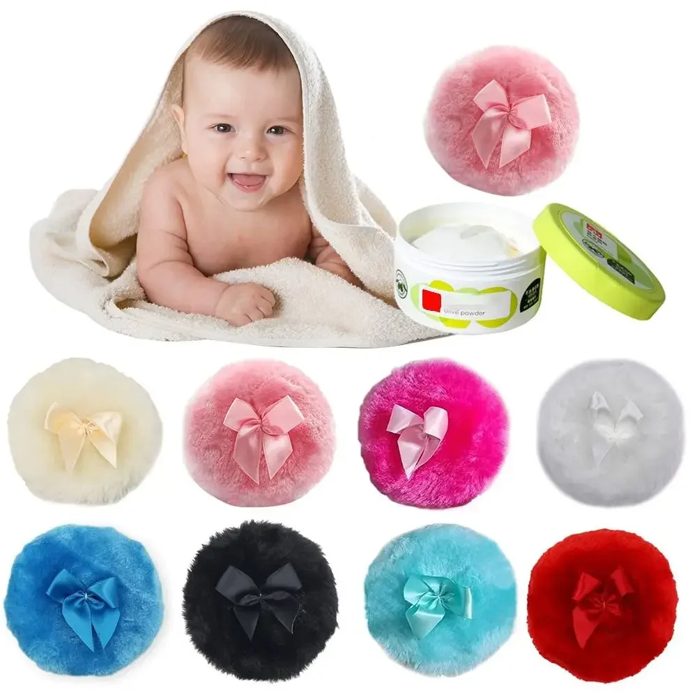 Zachte cosmetische losse poeder luchtkussen make-up soezen pluizige poederdons schoonheidstool