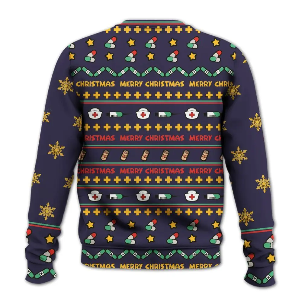 

Amare Box Nurse Merry Christmas Full Over Prind, медсестра Vibes, подарок на рождественскую вечеринку K