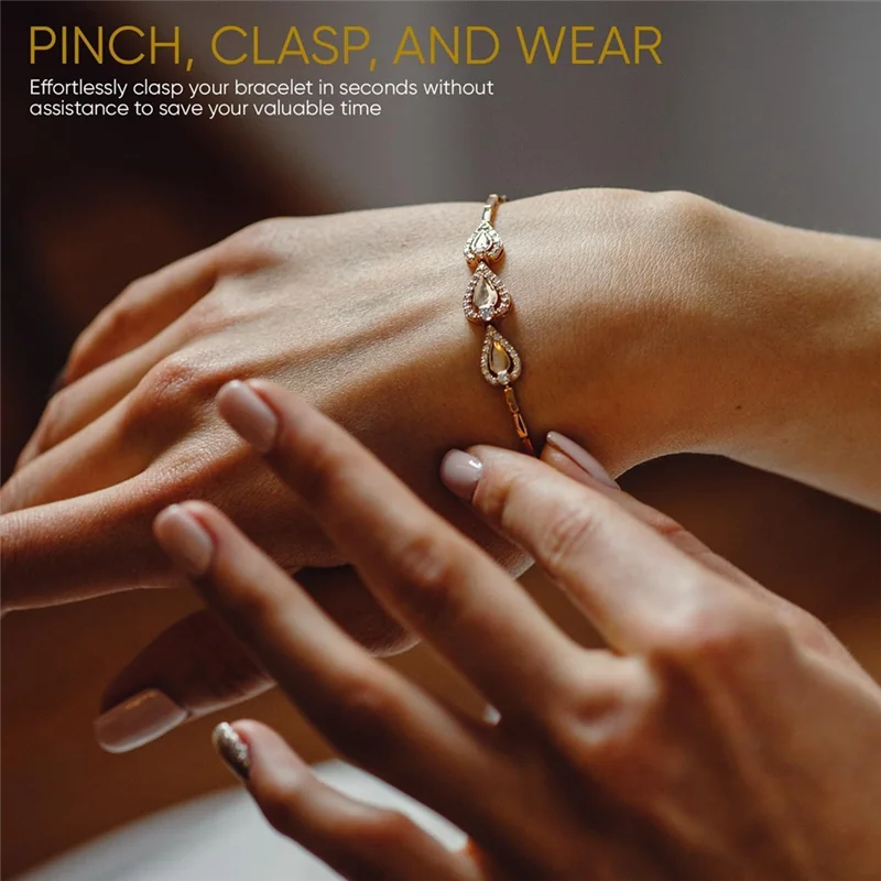 A40T 2PCS Bracelet Helper Tool - Fastener Helper Tool For Bracelet, Necklace, Jewelry, Watch - Blue, Emerald