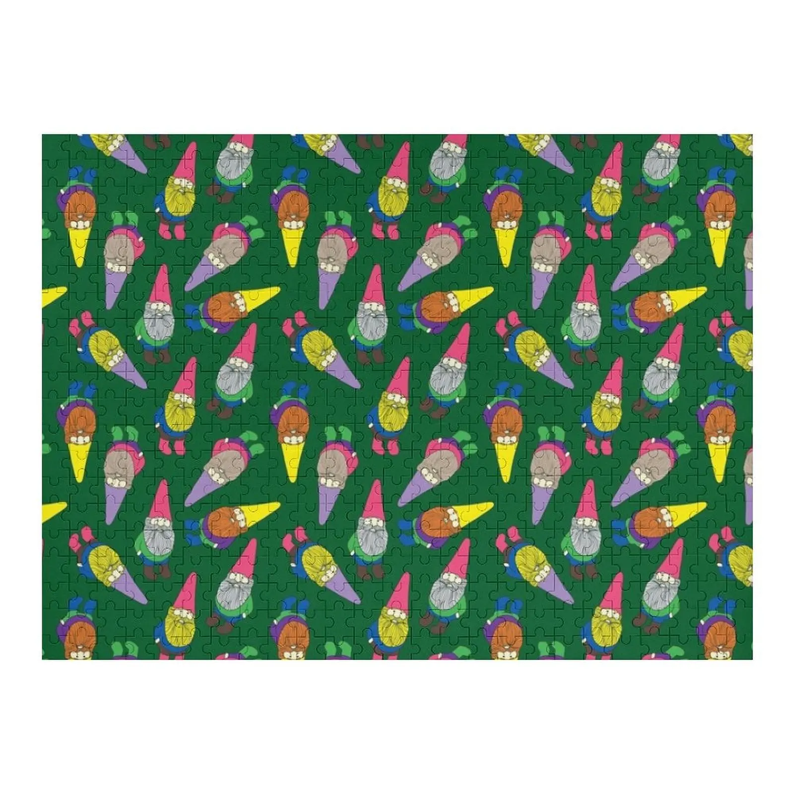 

Gnomes (green) Jigsaw Puzzle Personalized For Kids Animal Puzzle