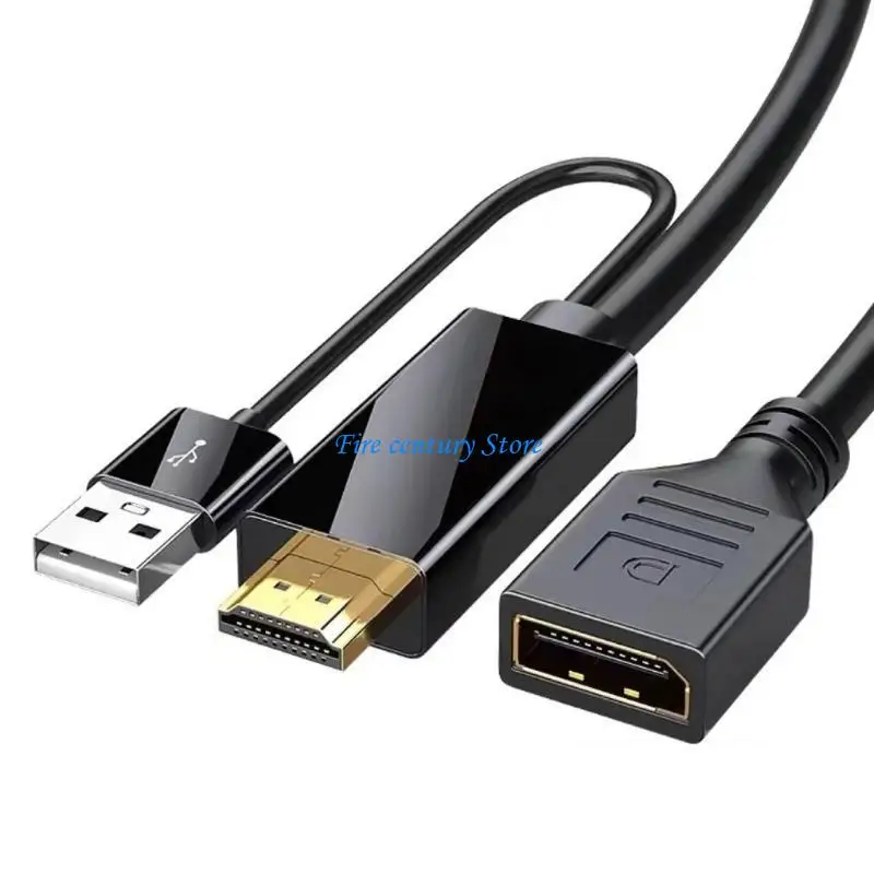 

J6PA надежный HDMI2.0 до DP1.2 DisplayPort.converter Adapter Cable USB Powered 25 см