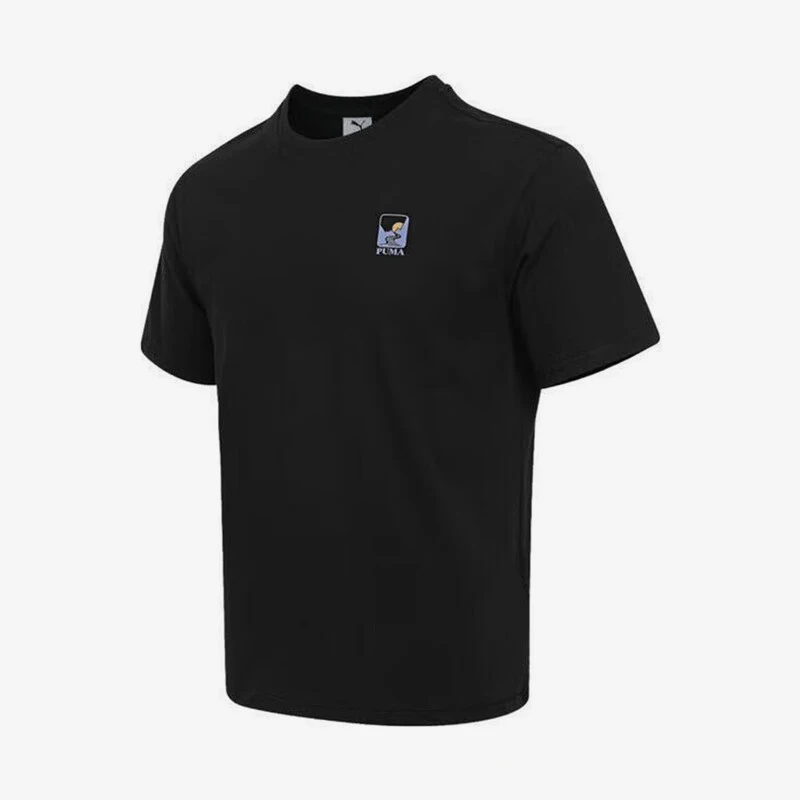 

Оригинальная мужская спортивная дышащая футболка Puma WARDROBE с круглым вырезом и короткими рукавами 633872-01