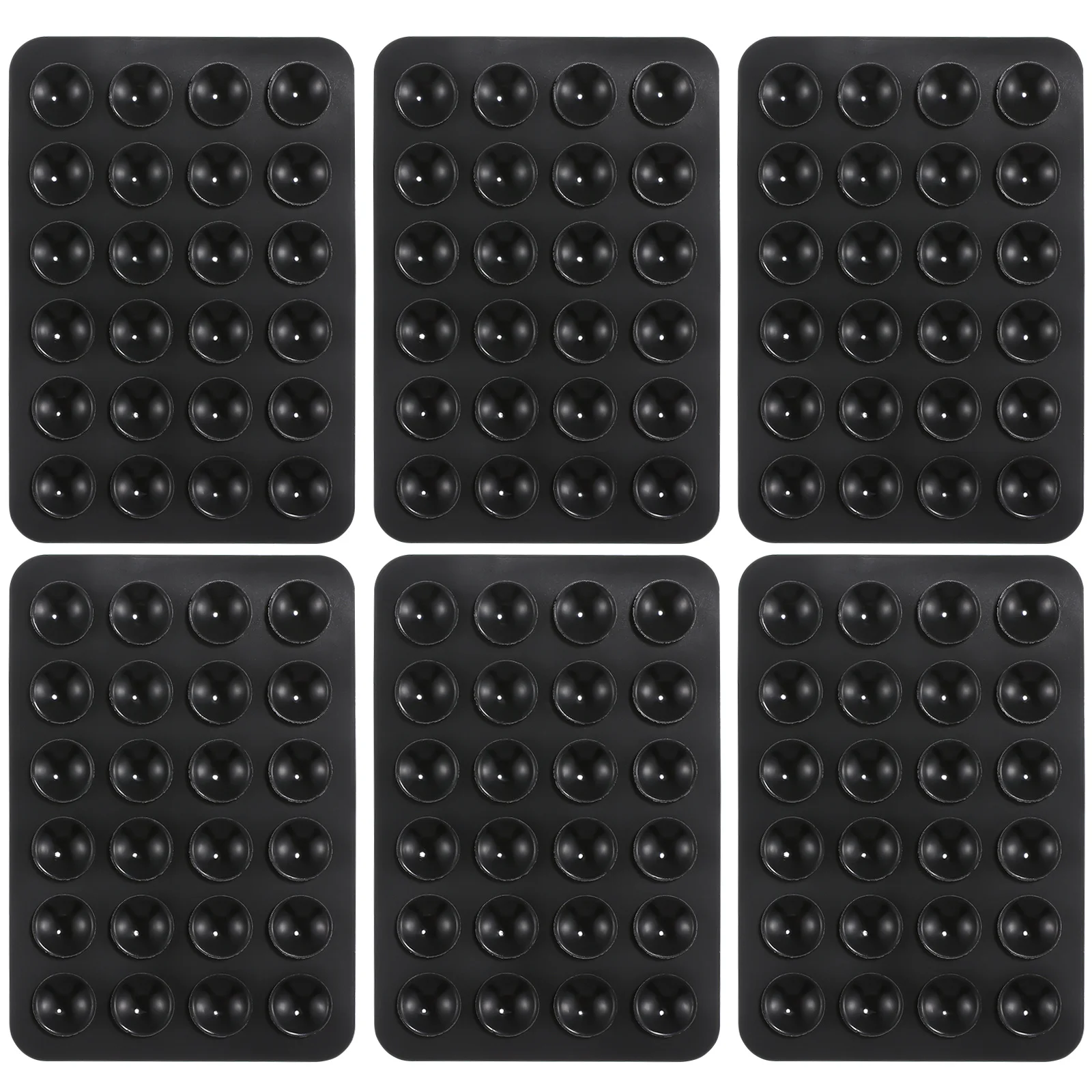 Tapis à ventouse en Silicone pour téléphone portable, 6 pièces, support de téléphone portable, accessoires de voiture