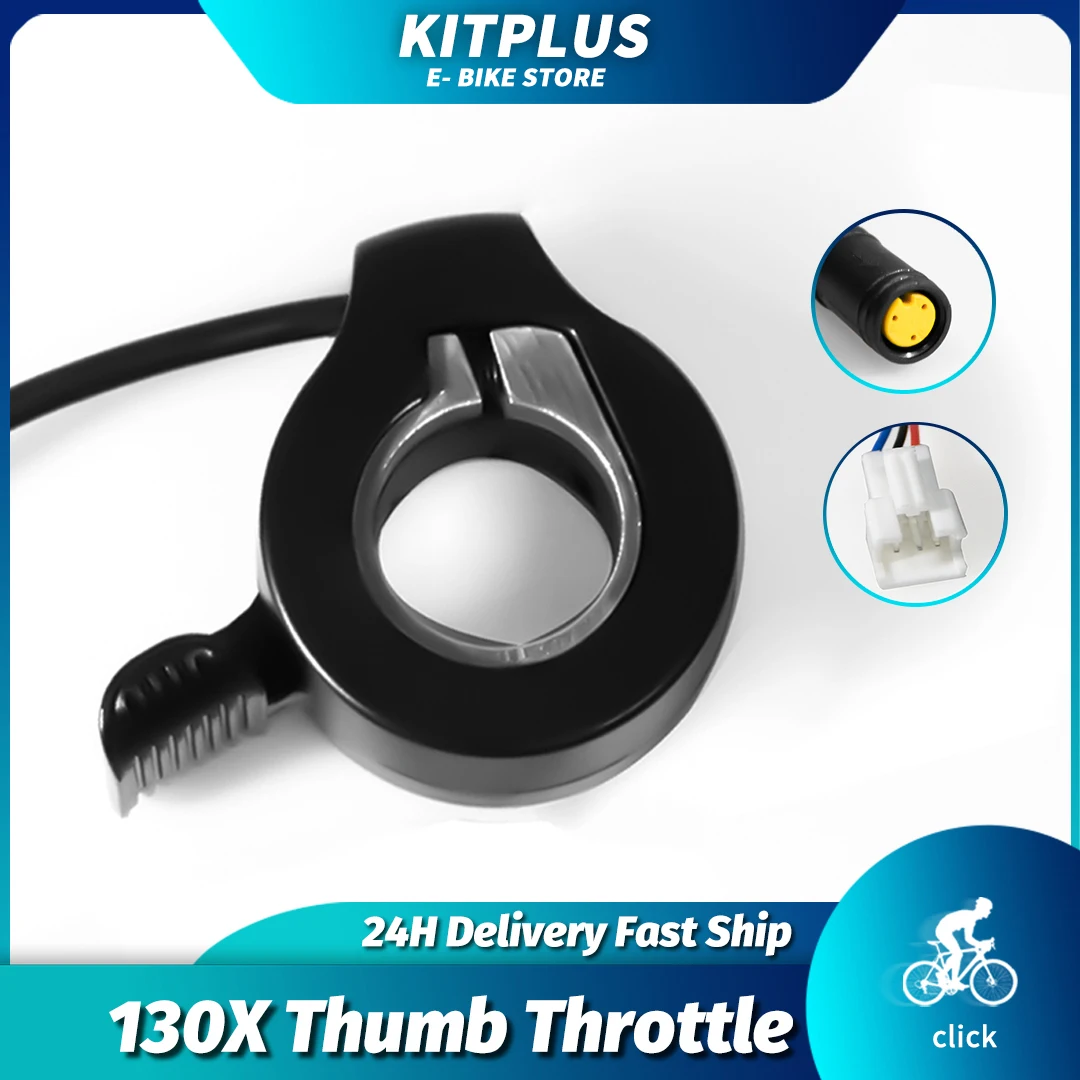 

130X Ebike Electric Scooter Throttle Ebike Throttle E Bike Throttle 24V 36V 48V 52V 60V 72V Thumb Throttle