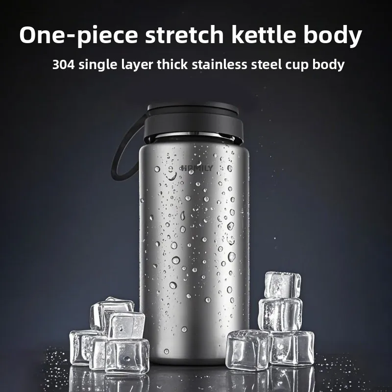 LMM stainless steel single layer sports kettle outdoor large capacity travel bottle seal without leakage