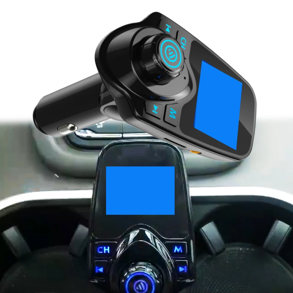 12-24 V DC Car FM Transimtter Handsfree FM Modulator Transmitter Car Bluetooth Player Car Audio Signal Broadcasting
