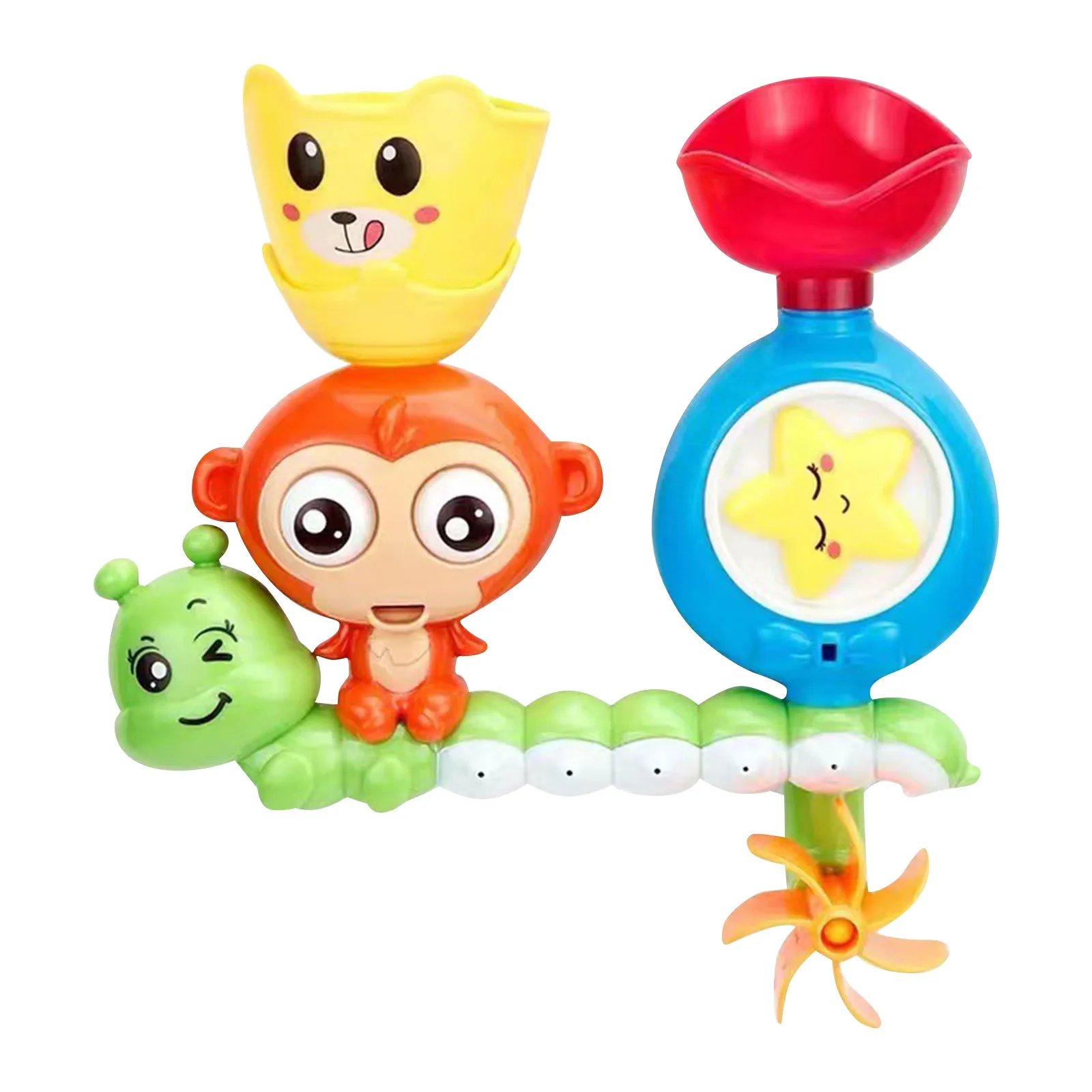 

Детская вращающаяся игрушка на присоске с героями мультфильмов, вращающаяся головоломка для новорожденных 0-6 месяцев, 0-3 лет, трясущий колокольчик