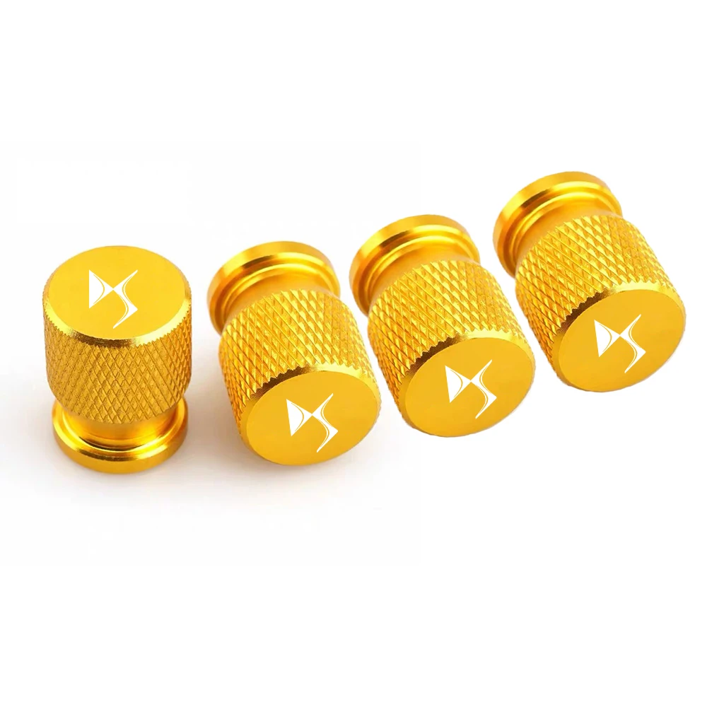 4pcs/Lot Colorful Car Tire Hexagonal Valve Nozzle Cap Stainless Steel for DS SPIRIT DS3 DS4S DS5 5LS DS6 DS7 DS WILD
