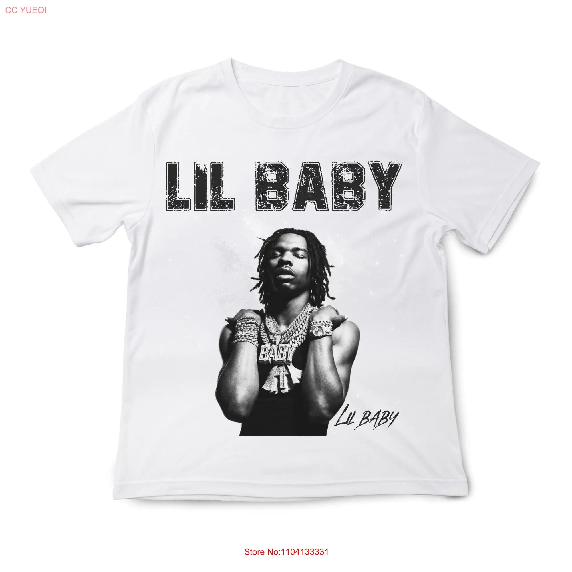 Camiseta de LIL BABY, camisa de manga larga o corta, Concierto de Rap, Merch