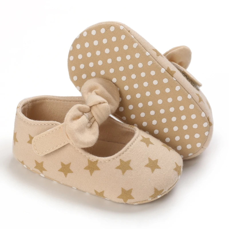 Spring New Cotton Single Shoes For Male and Female Babies Aged 0-12 Months Anti Slip Soft Soled Baby Walking Shoes