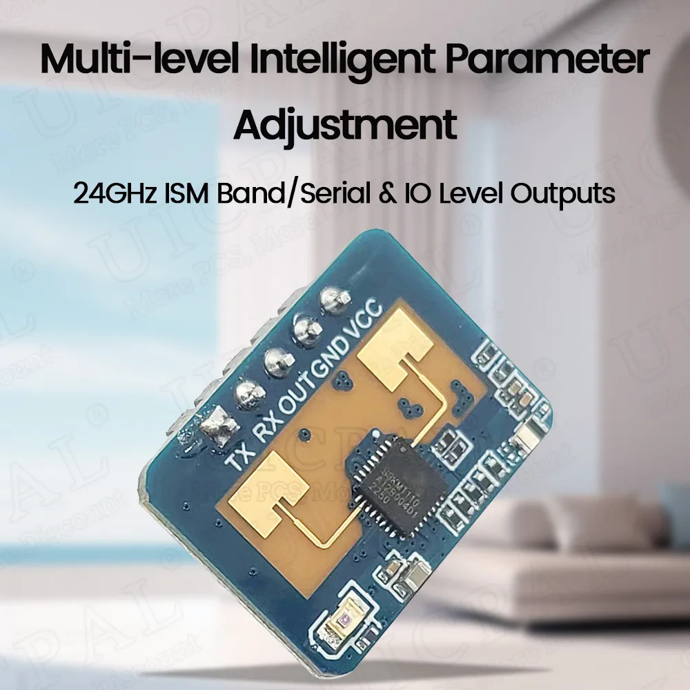 High Accuracy 24GHz Human Presence Sensor FMCW Wave Radar Induction Module Body Heartbeat Detection Sensors LD2410C