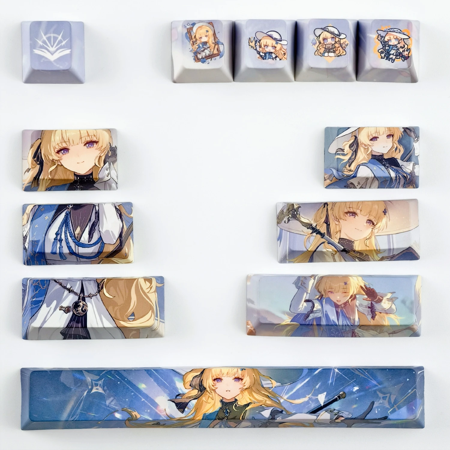 

MAIMOOO Wuthering Waves Phoebe Keycaps 12Keys Cherry Profile PBT Custom Cartoon Anime Game Keycap for MX Mechanical Keyboard