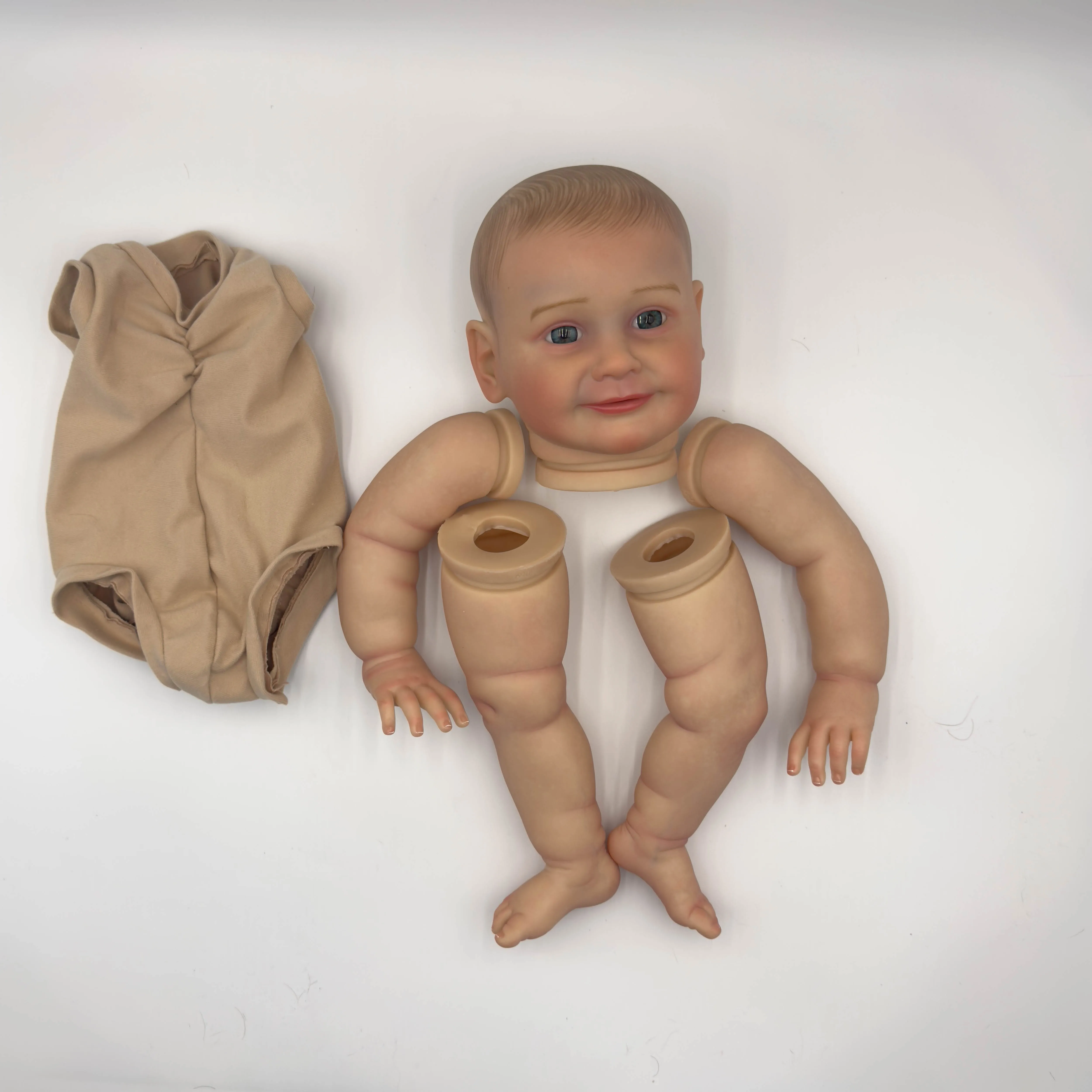 NPK 22inch Lifelike Reborn Doll Kit Zoe Baby Doll Parts DIY Toys - Unfinished Painted Baby Doll Kit for Collectors