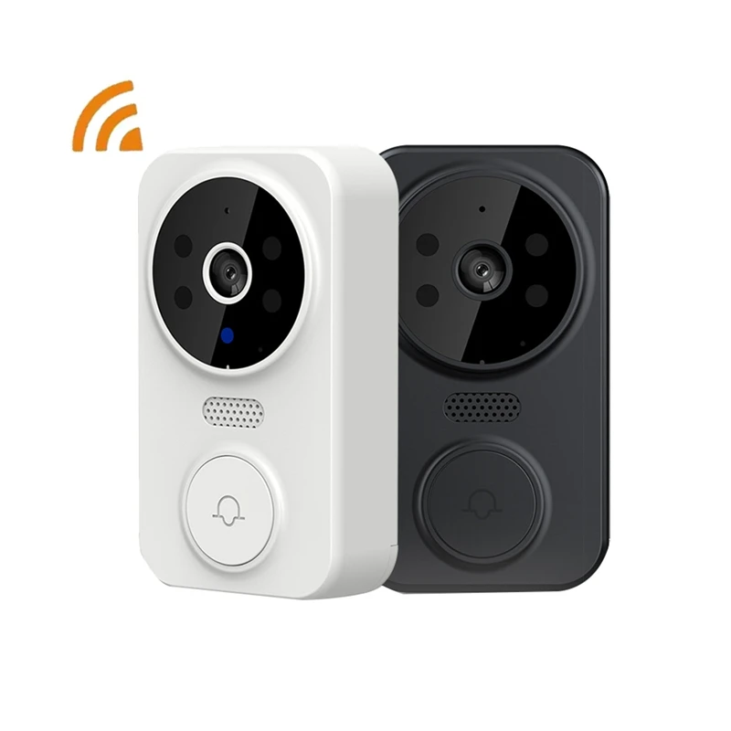 ABDE-Tuya Smart Home Doorbell Camera WIFI Wireless Doorbell DC AC Battery Powered Camera Bell Smart Life Doorbell Camera
