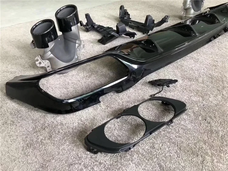 be suitable for Mercedes Benz E-Class coupe W238 W213 2016-2020 modified E53  tailpipe rear bumper kit exhaust pipe accessories