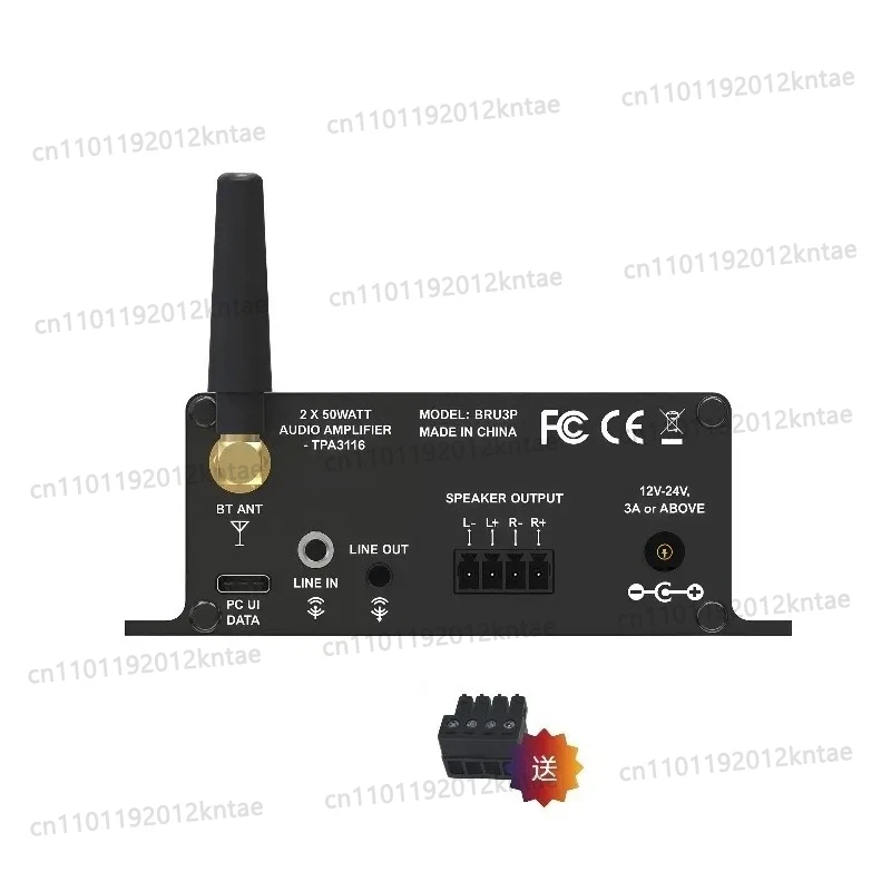 Computer UI Tuning Bluetooth 5.3 Digital Amplifier TPA3116 Stereo Power Amplifier 2X50W BRU3P