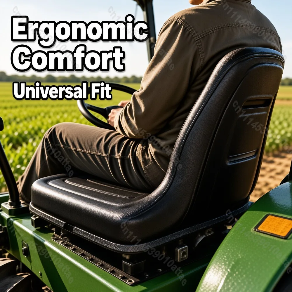 Garden Farm Tractor Seat One Piece Foam Low Backrest For Utility Vehicle Wagon Sightseeing Car Outdoor Universal Durable