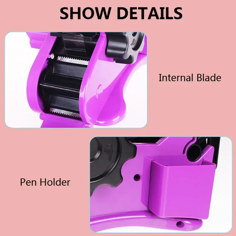 موزع شريط شبه تلقائي مع قاطع شريط بطول ثابت 35 مم لسطح المكتب