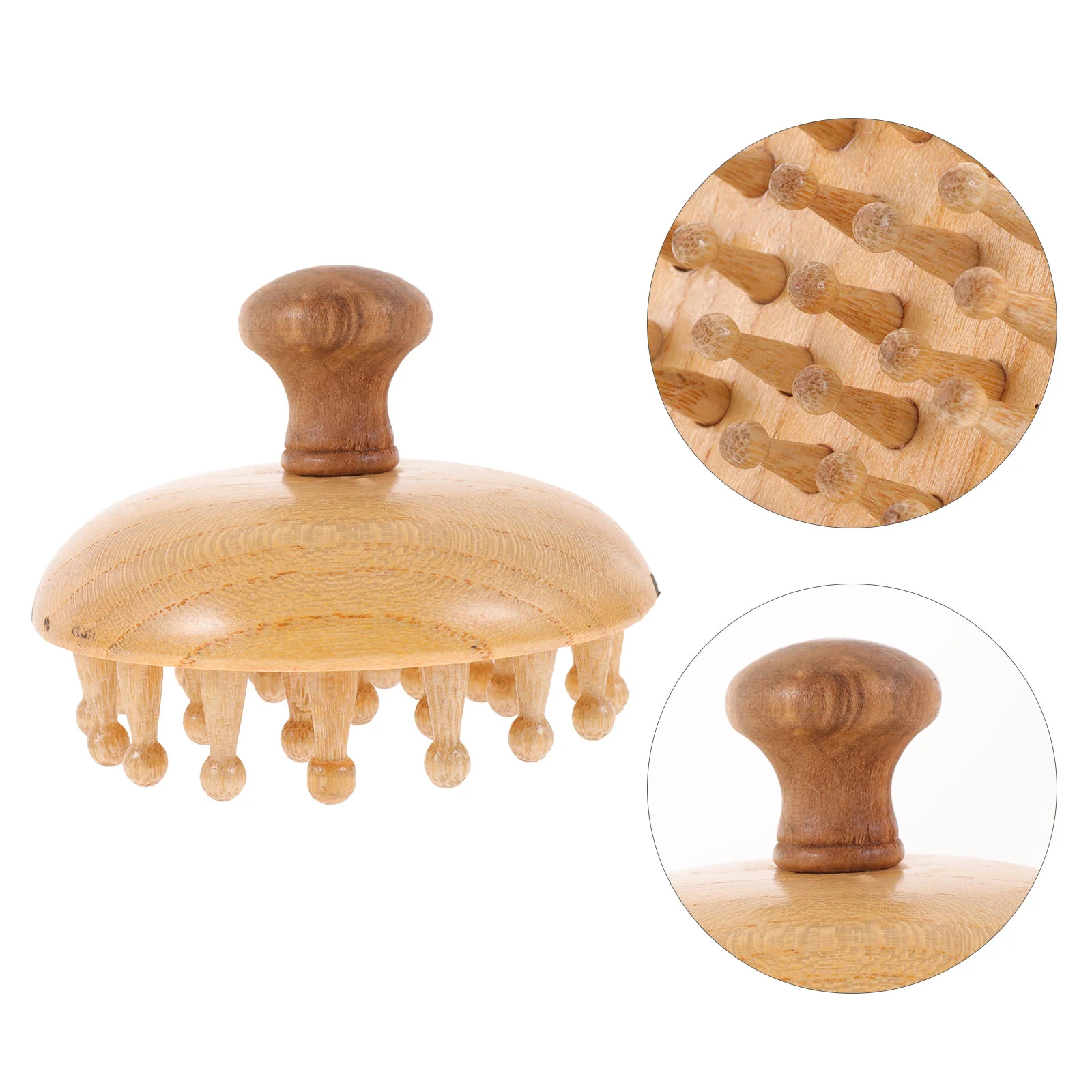 Beech Massage Comb Multifunctional Scalp Care Shampoo Anticaida Wood Sturdy Wooden Tools Massager Brush Portable