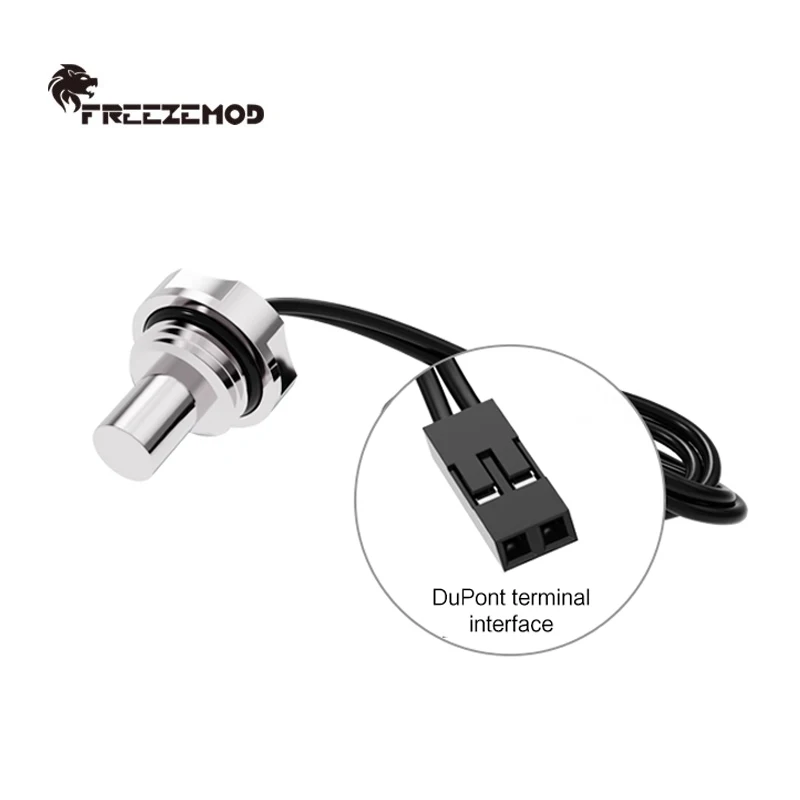 FREEZEMOD Water Cooling Temperature Measuring End Plug 3950 Thermometer Sensor 10K Waterproof,Short Or Long,DT-CWD DT-CWC