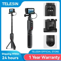 TELESIN 5000Mha Banco de energía 360 °   Trípode de Control remoto con palo de Selfie de carga de rotación para Gopro Hero 13 12 11 10 9 MAX