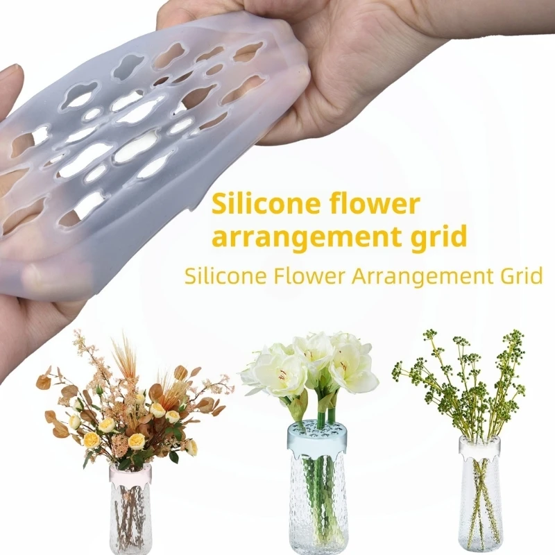 Elastic Silicone Flower Holder Silicone Insert Flower Arranger Flexible