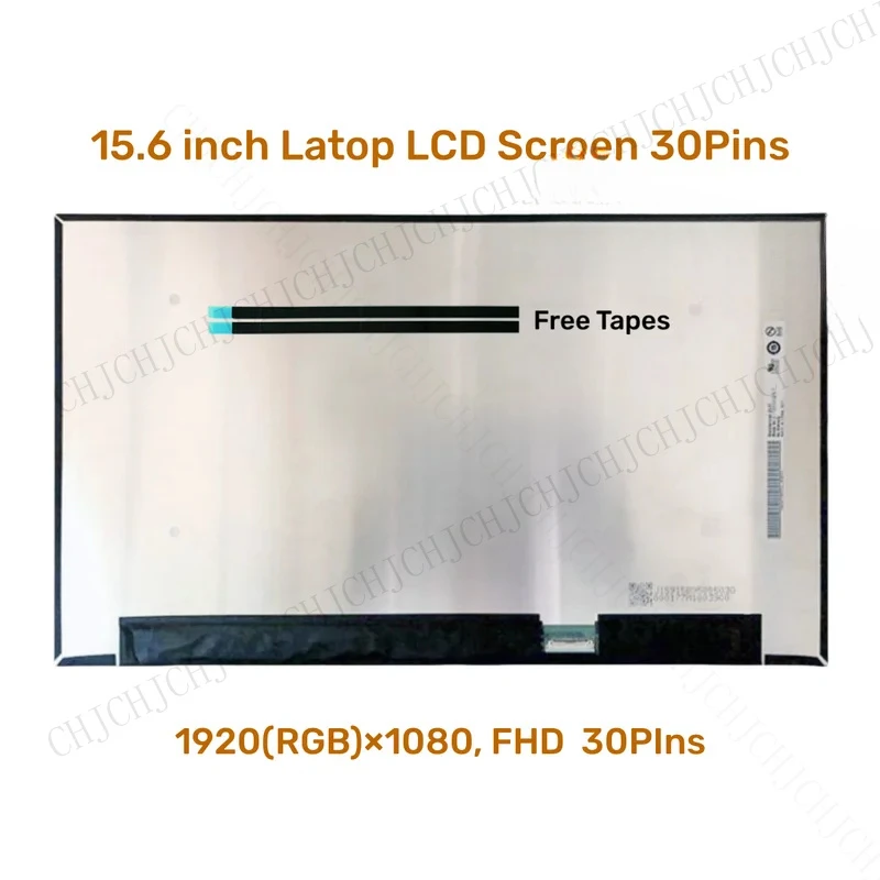 CHJ 15,6-дюймовый IPS ЖК-экран для ноутбука NV156FHM-N4M NV156FHM-N63 NV156FHM-N52 B156HAN09.1 LP156WFC-SPU1 Панель дисплея 1920x1080 eDP 30