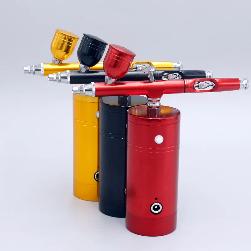 Cake Airbrush Portable Nail Machine Tattoo Stencils Drawing Mini Airbrush Kit Shirt Clothing Airbrush Compressor