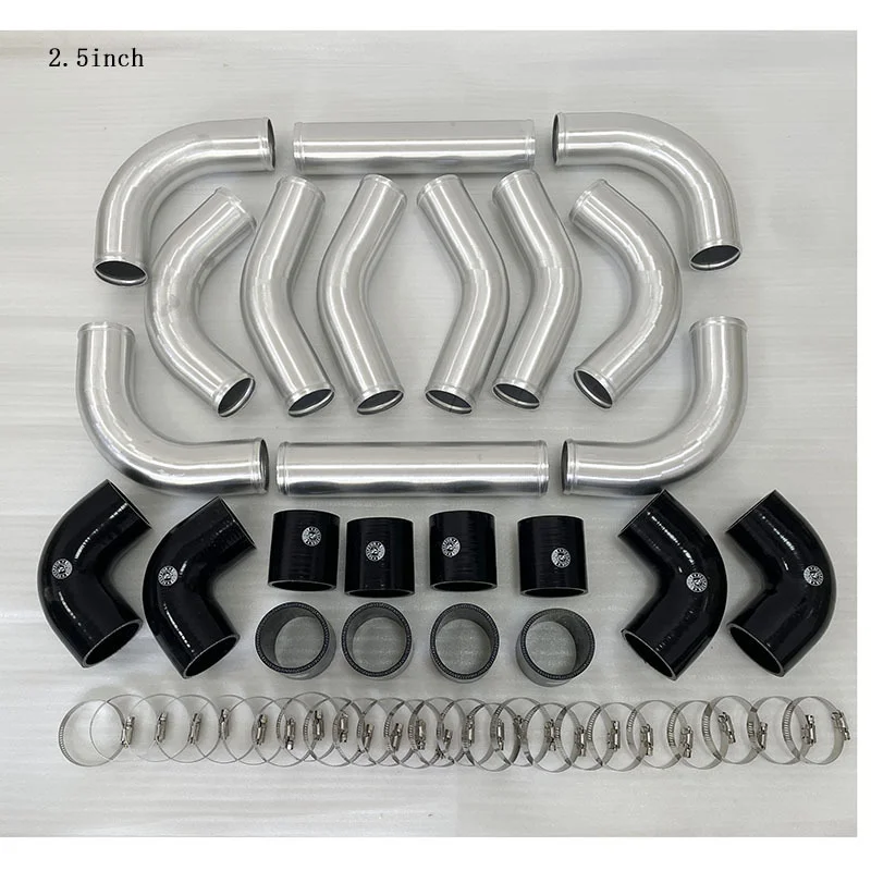 Kit de tuyauterie d'intercoole - Intercooler Piping Kit Aluminum 2.5 Inch avis et prix