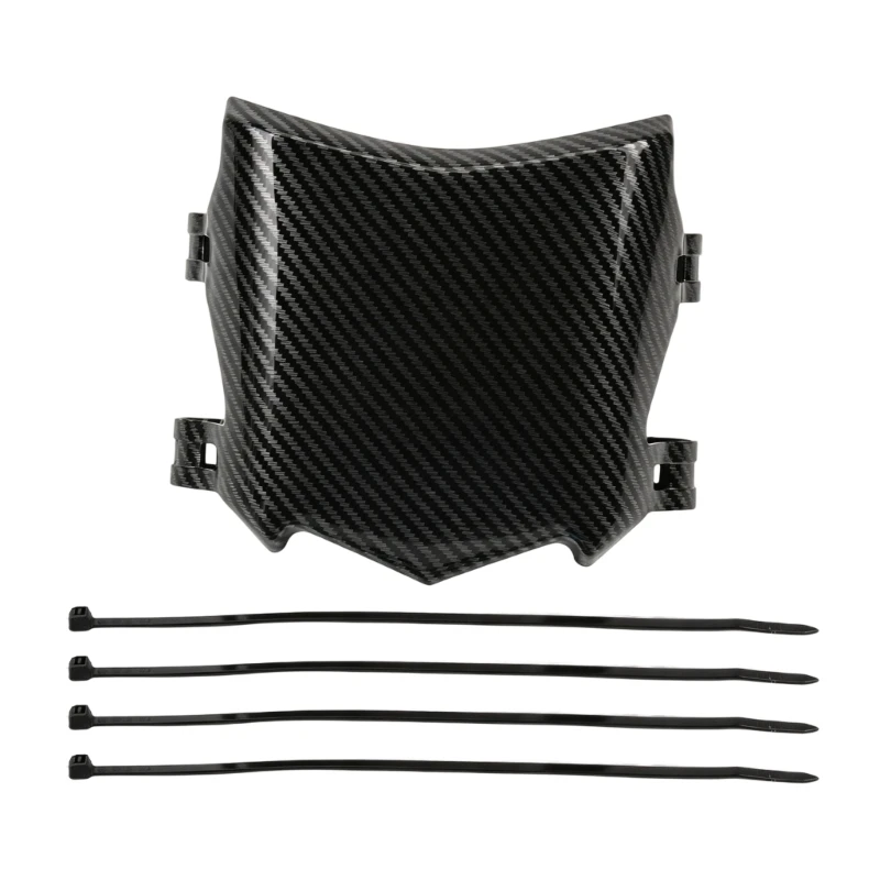 D5BE Electric Dirt Bike Front Number Board, 190 X 165 Mm Motorcycle Front Plate Panel with Carbon Pattern Finish for 54V Front
