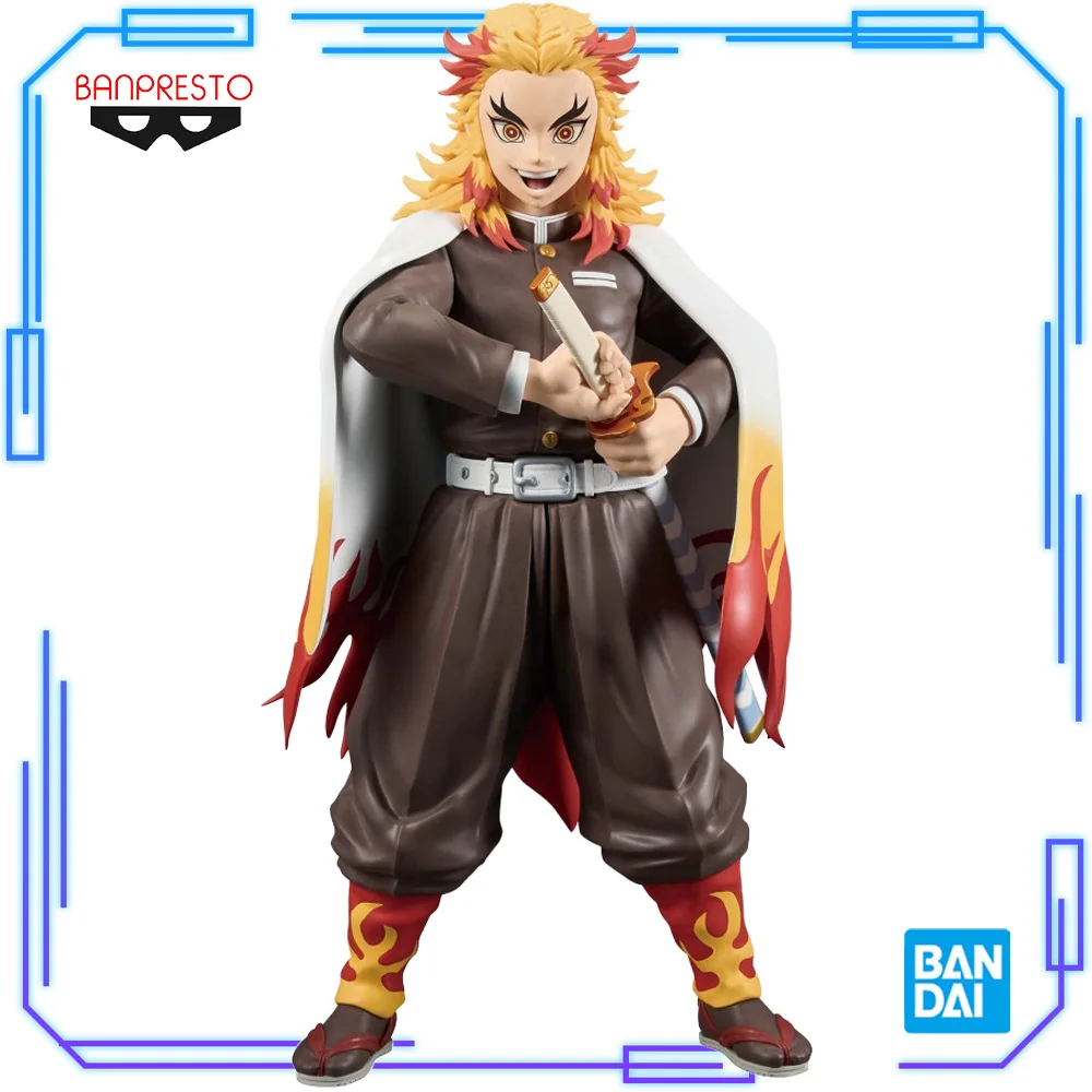 

In Stock Bandai Original Genuine Banpresto Demon Slayer Kimetsu No Yaiba Grandista Rengoku Kyoujurou 24cm Model Anime Toy Figure